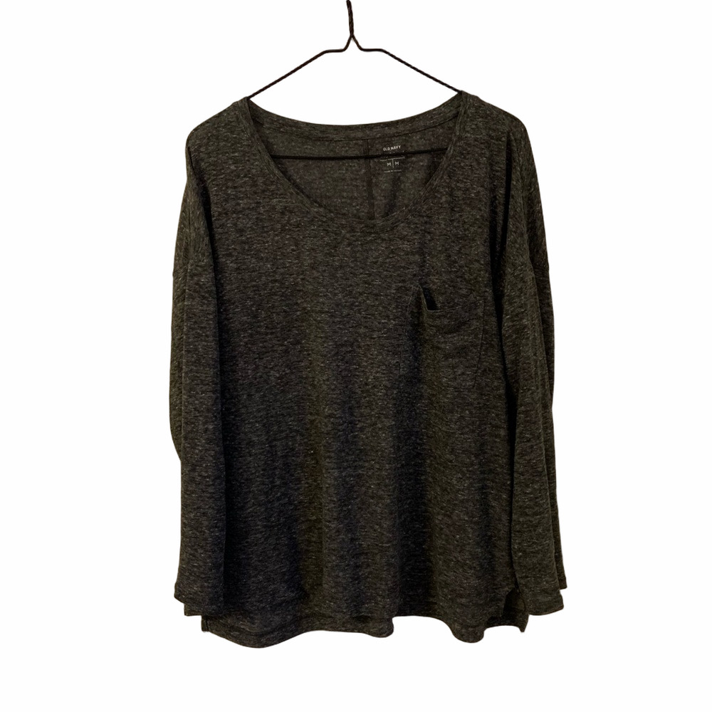 Old Navy Gray Long Sleeve Shirt Size Medium